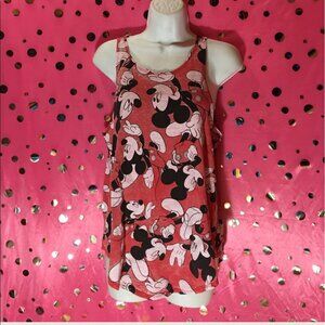 Mickey Mouse Red and Black Tank Top